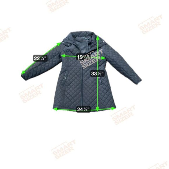 Michael Kors Black Belted Coat with Gold Hardware & Hood – Women’s Large - Picture 12 of 12